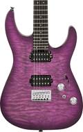 Charvel Pro Mod Plus Dinky DK24 HH HT Ebony Fingerboard Quilted Maple Violet Radiance
