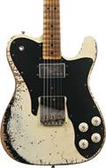 Fender Custom Shop Limited Edition Telecaster Custom Super Heavy Relic Aged Vintage White Over Black #R00421